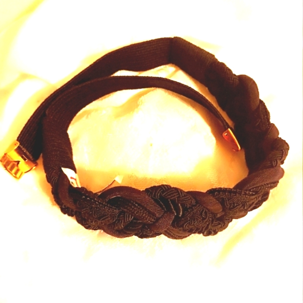 Talbots Vintage black knotted belt size S